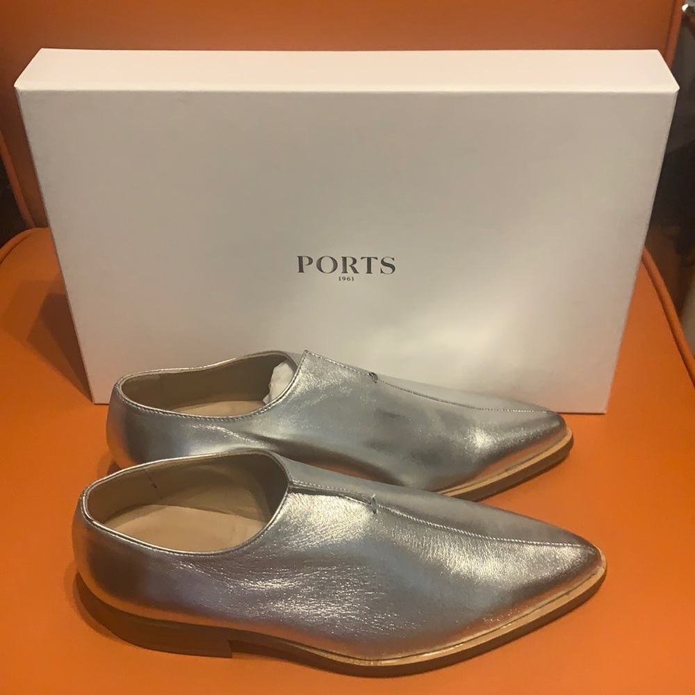 Port 1961 Leather Metallic Loafer
